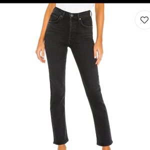 🖤Agolde Riley High Rise Straight Crop in Panoramic. size 25.